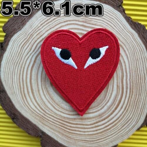 Embroidery eye patch,embroidered iron on eyes patches,small cute badges DIY accessory,hearts appliques A