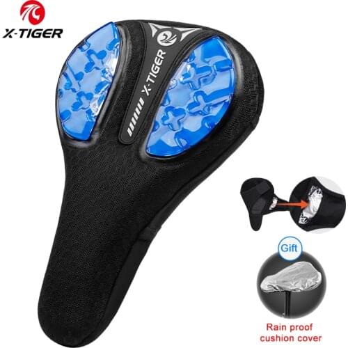 X-TIGER Bicycle Saddle Liquid Silicone Gels Comfortable Mountain Bike Saddle Cover Road Bicycles Cycling Seat Mat Accessories