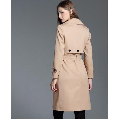 Spring Trench Coat for Women Clothes 2020 Long Womens Windbreaker Fashion Coats Overcoat Autumn Manteau Femme F2006