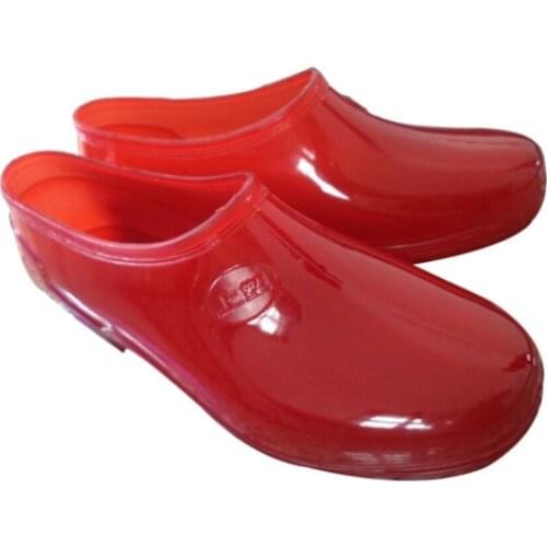 Womens Kitchen Waterproof Shoes Platform Rain Boots Non-slip Wear-resistant Low-tube RainBoots Boots for Women Waterproof Work