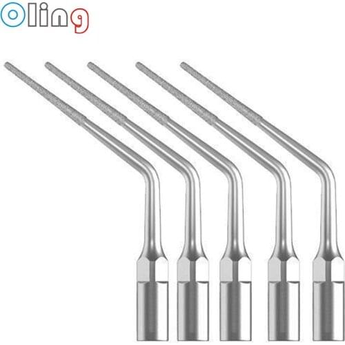 10PCS Dental Ultrasonic Scaler Tips E3D Dental Diamond Coated Endodontic Endo Tip Fit Woodpecker/EMS E3D*10 Dental Scaler Tips
