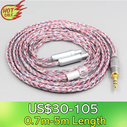 16 Core Silver OCC OFC Mixed Braided Cable For Sennheiser HD800 HD800s HD820s HD820 Dharma D1000 Earphone Headphone LN007573