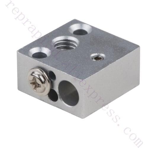 2pcs 20*20*10mm CR10 CR-10 Heater Block heating block for All Metal and 300 C Flexible Friendly Hotend Kits 3D Printer use