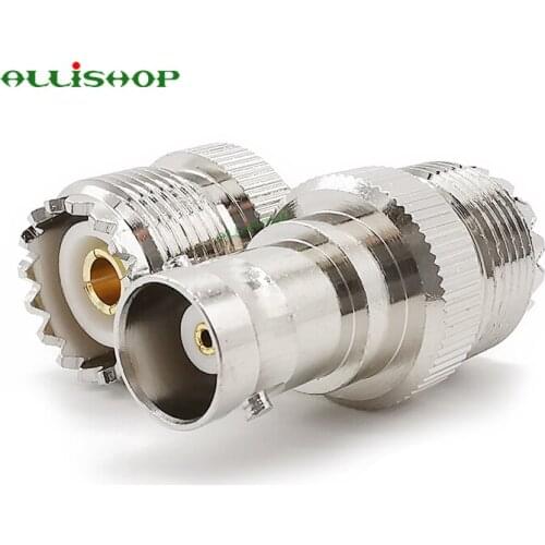 ALLiSHOP Electronics RF Coaxial Coax Adapter BNC Female To UHF Female SO-239 SO239 Connector