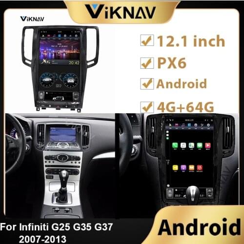 Android car GPS navigation radio DVD player vertical screen For Infiniti G25 G35 G37 2007 2008 2009 2010-2013 cmultimedia player