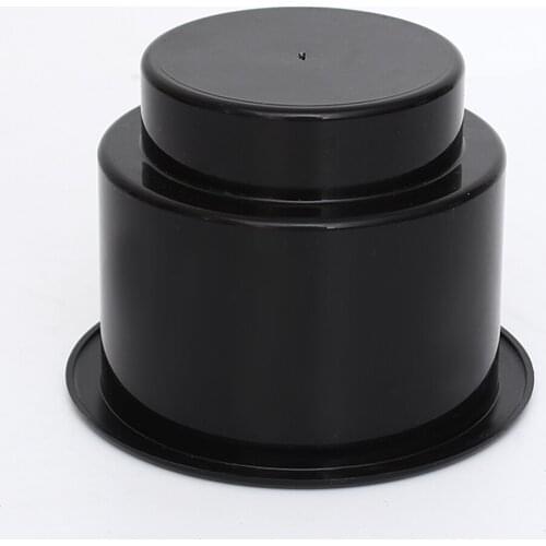 Black No Holes Plastic Cup Drink Holder Insert Boat RV Car Easy Install