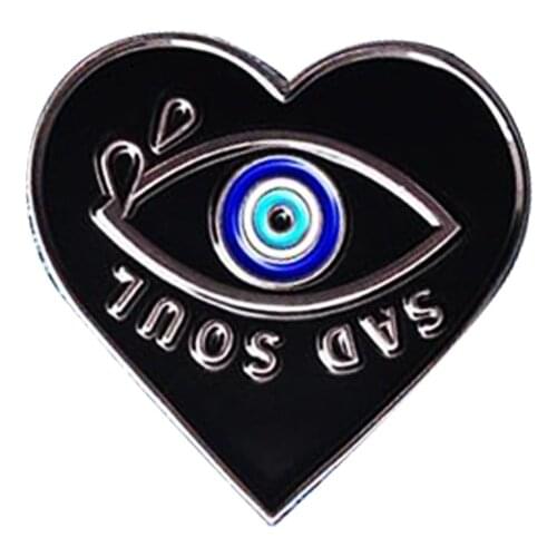 Sad soul tear drop Enamel Pin