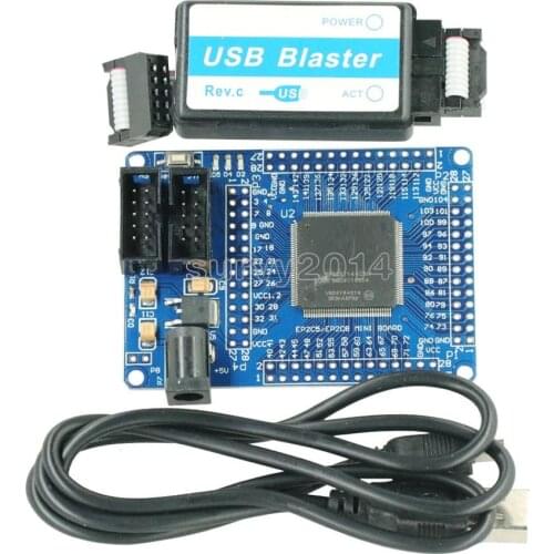 EPROM 5V FPGA CycloneII EP2C5T144 Minimum System Development Board USB Blaster Mini USB Cable 10Pin JTAG Connection Cable