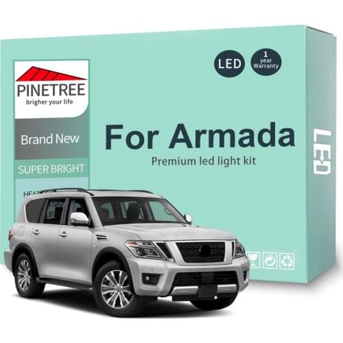 Car Led Interior Light Kit For Nissan Armada 2005-2015 2016 2017 2018 20189 2020 2021 LED Bulbs Canbus No Error