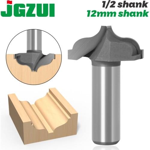 1PC 12mm 1/2Shank Architectural Cemented Carbide Molding Router Bit Trimming Wood Milling Cutter for Woodwork Cutter Power Tools