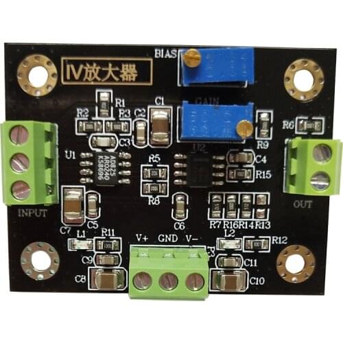 IV Conversion Amplifier Voltage Signal Amplification Photoelectric Amplifier Module Current to Voltage Transmitter