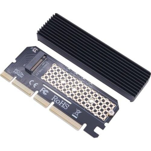 HDD Enclosure NGFF NVME Expansion Adapter Card M.2 To PCIE3.0 Expansion Card PCI-E 16X 8x 4x Aluminum Hard Disk Box PCI-E M2