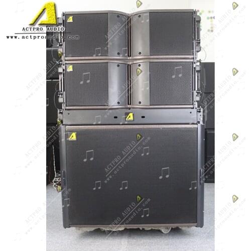 KR 208 professional audio dual 8-inch line array speaker passive and active switch two-way speaker-powered mini line array audio
