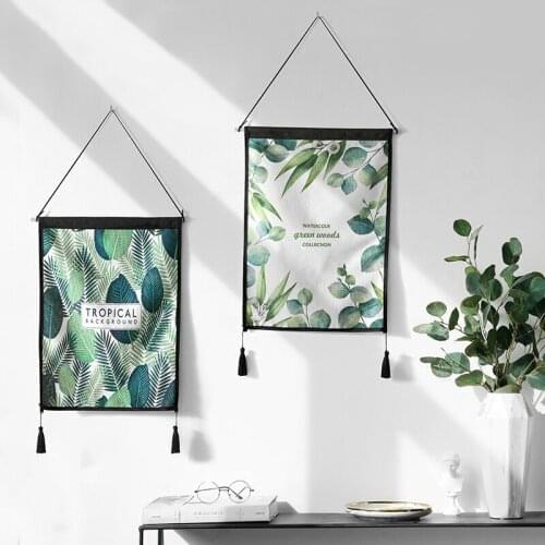 Creative Plants Living Room Decorative Paintings Bedroom/Bedside/Sofa Background Wall Hanging Cloth Poster Painting Decoration