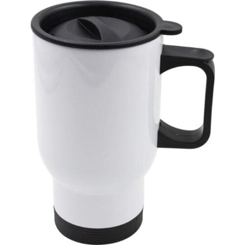 Stainless Steel White Travel Blank Sublimation Mug For Heat Press Printing 450ml Thermos Cup