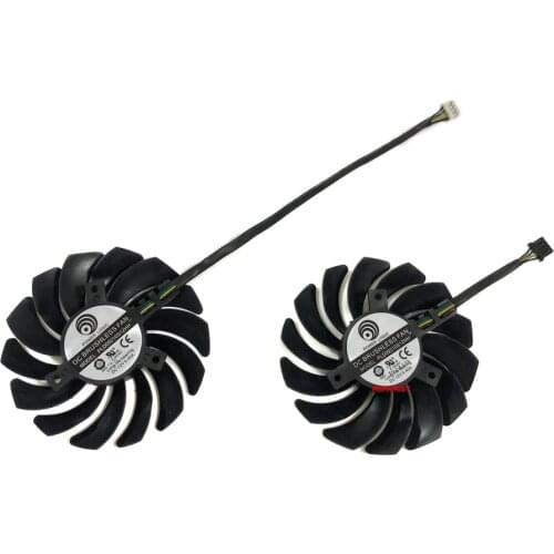 2pcs/Set PLD09210S12HH/PLD09210B12HH GPU Cooler Graphics Card Fan For MSI RTX2060 RTX2060S GAMING Z/X Video Cooling