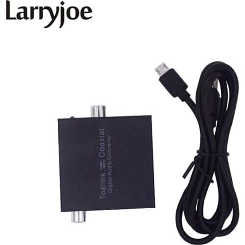 Larryjoe Digital 2 Way Coax Coaxial to Toslink Optical Audio Bi-direction Swtich Converter Splitter Adapter