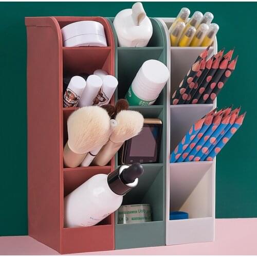 Inclined Pen Holder Ins Creative Cute Fashion Student Multifunctional Large-capacity Desktop Girl Storage Box Desk Stationery