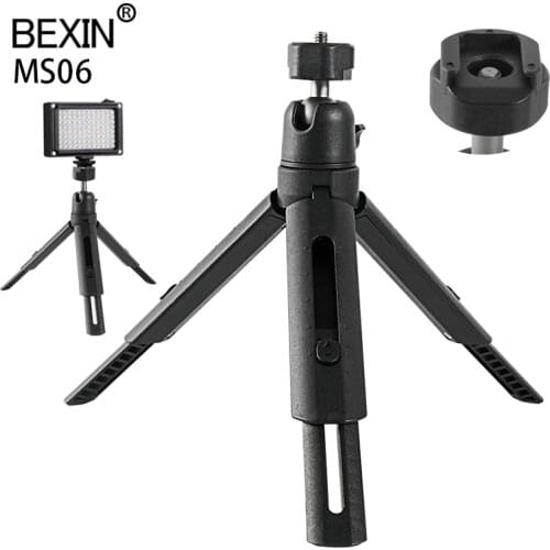 BEXIN MS06 Desktop Tripod Macro Compact Portable Cold Shoe Interface Suitable for SLR Camera Smartphone Flash Microphone