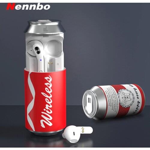 2020 New H35T Bluetooth Earphone Creative Can-shaped Wireless Sport Headset In-ear Stereo Earphone For Mobile Phone