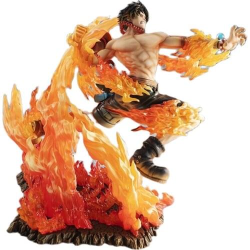 2020 New Anime One Piece Portgas D Ace MAX 1/6 Burining Fight Ver. Figure Model Toy New Year Gifts For Children