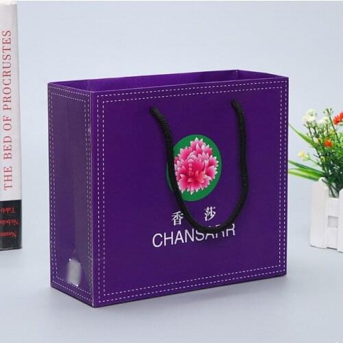 Wholesale TOP Quality OEM Custom Paper bag Full color Printing,Flat Ribbon/Fabric Handle Paper bags for Shopping --XP2032