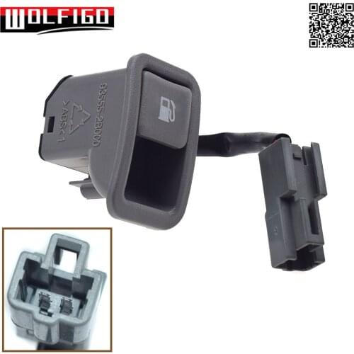 Grey Gray Fuel Gas Door Release Switch for Hyundai Santa Fe 2007 2008 2009 935552B000,93555-2B000J4, 935552B000J4, 935552B000J9