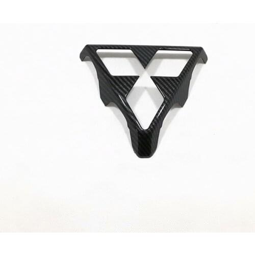 For Mitsubishi Eclipse Cross 2018 2021 Car Front Grill Centre Logo Frame Central Panel Sequin Cover Trim Sticker Car Accessories