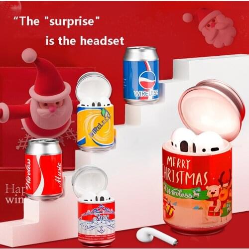 Christmas Gift 5.0 Earphones TWS Wireless Touch Control Bluetooth Dynamic Hybrid Earbuds Headset Noise Cancelling Sport Speaker