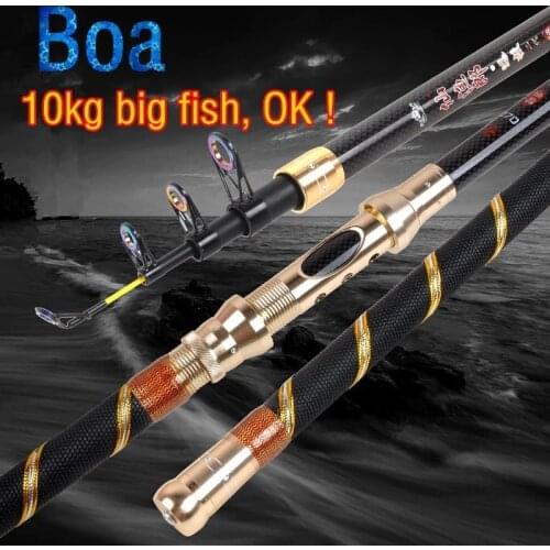 2.1/2.4/2.7/3/3.6/3.9/4.2/4.5 M Super Carbon Telescopic Fishing Spinning Rod Feeder Fly Jigging Big Fish Pesca Surfcasting Reed