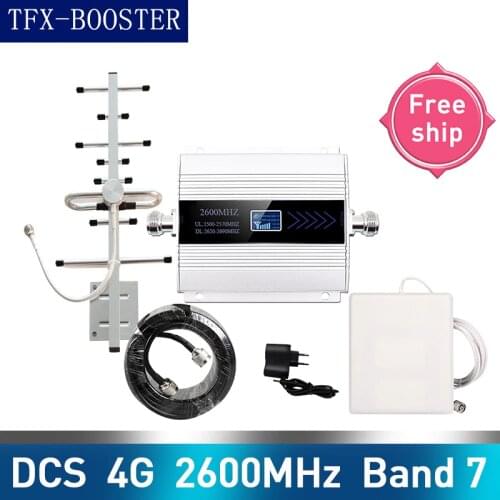 TFX-BOOSTER 2600mhz LTE 4G cellular signal booster 4G mobile network booster Cellular Phone Repeater Amplifier 12dbi antenna
