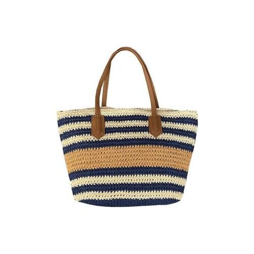 Vintage Bohemian Straw Bag for Women Summer Large Capacity Beach Handbags Rattan Handmade Kintted Travel Bags Bolsas Mujer