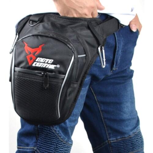 Men Waterproof Oxford Waist Drop Leg Bag Thigh Hip Bum Belt Fanny Pack Casual Shoulder Bag Motorcycle Ride Outdoor Running Sport