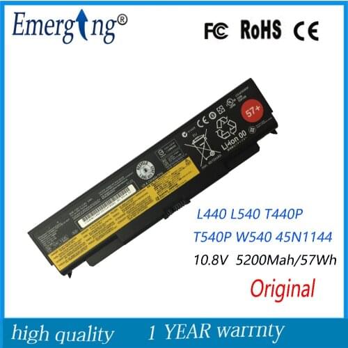 10.8V 57WH Original New Laptop Battery for Lenovo ThinkPad T440P T540P W540 45N1144 45N1145 45N1148 45N1149 L440