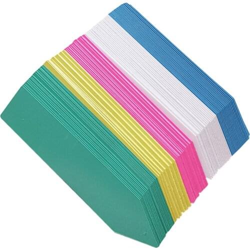 1000Pcs 10x2cm Plastic Plant Labels Garden PVC Plant Marker Greenhouse Seedling Nursery Tags Garden Decoration Seedling Tray 100