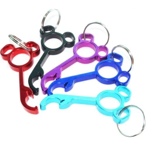 2pcs cute metal Mickey beer bottle opener ring keychain key chain cute cooking tools