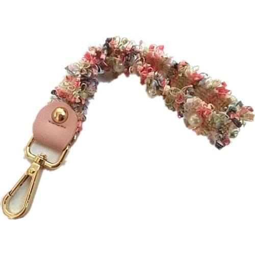 20cm bag small handle weaving tassel pearl decoration bag strap belt DIY Handbag accessories