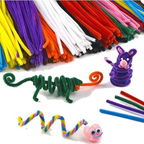 200pcs/Set Chenille Stems Colorful Sticks Kids Toy Kindergarten DIY Handcraft Material Creative Educational Toys Random Color