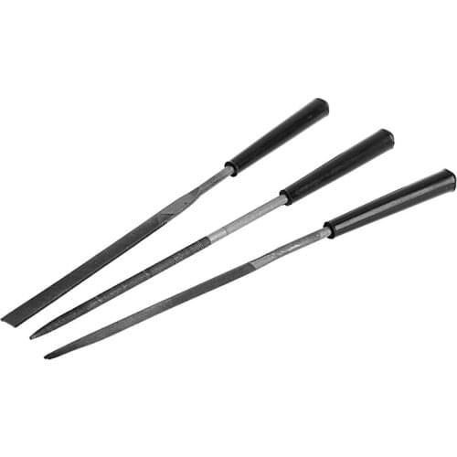 3Pcs Wood Sculpture Metal Crafts Diamond Needle Files Set for Ceramics Glass