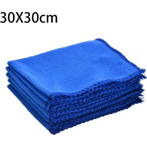 5 PCS Microfiber Car Cleaning Towel 30*30cm Automobile Motorcycle Washing Glass Household Cleaning Small Towel