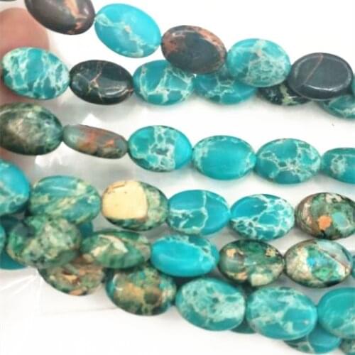 28pcs nature imperial jasper stone oval shape 10x14mm beads accessories and jewelry finding women bracelets making parts HOT ONE