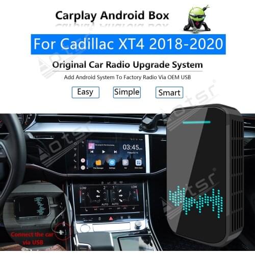 Car Radio Carplay Android Ai Box For Cadillac XT4 2018 - 2020 Multimedia Player Radio Apple Wireless Carplay Upgrade Mirror Link