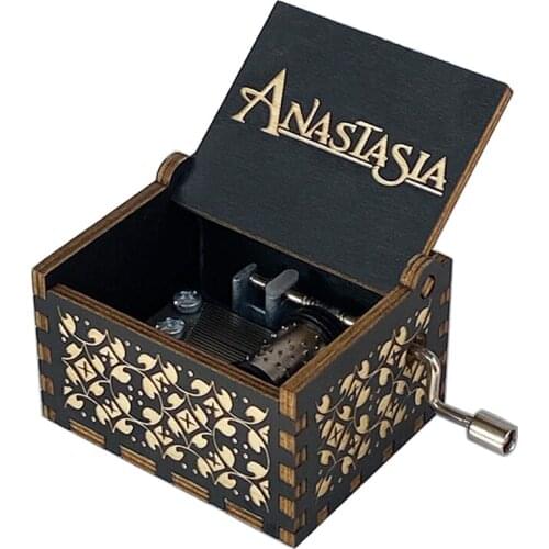 Wooden Music Box Carved Music Box Daughter Son Wife Husband Husband Birthday Holiday Gift