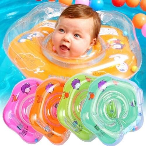 Baby Swimming Neck Ring Tube Safety Infant Bathing Float Circle Summer Inflatable Water Floating Accessories