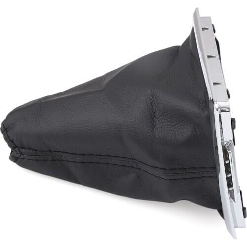 For Ford Focus 2 MK2 2005 2006 2007 2008 2009 2010 2011 New Black Car Gear Shift Knob Real Leather Gaiter and Chrome Base