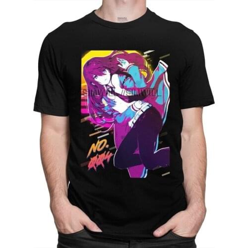 Steins Gate Kurisu Makise Tshirts Men Fashion Tee Tops 100% Cotton T Shirts Short Sleeve Japan Anime Manga T-shirts Gift Idea