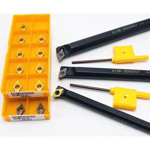 S08K /S10K/ S12M/ S14N/ S16Q-SDUCR07 95 degree internal lathe tool holder for DCMT070204 high quality CNC carbide inserts