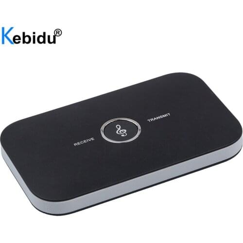 Kebidu B6 Bluetooth Audio Receiver and Transmitter 3.5MM Audio Adapter Wireless Input and Output for TV MP3