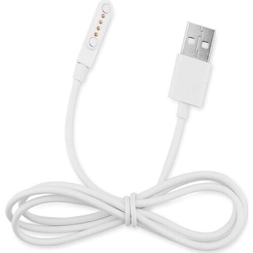 M5TD Universal Smart Watch Charger For KW88 KW18 GT88 G3 Smartwatch USB Power Charger Cable 4 Pin Magnetic Charging Cables