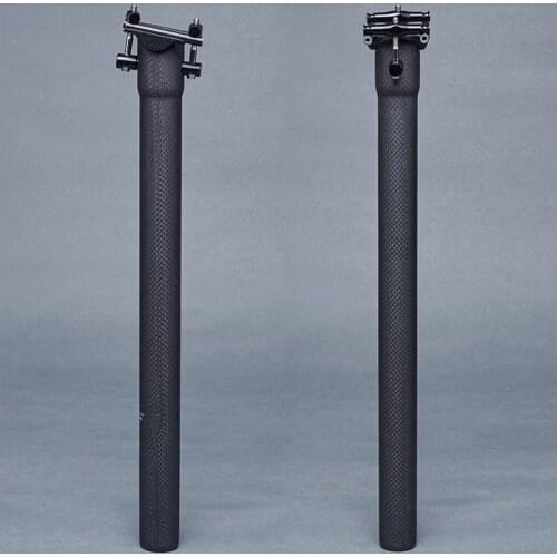 Matte 3K Carbon Fiber Bicycle Seat Post Road / Mtb Seatpost Bike Parts Titanium screws 27.2mm 30.8mm 31.6mm